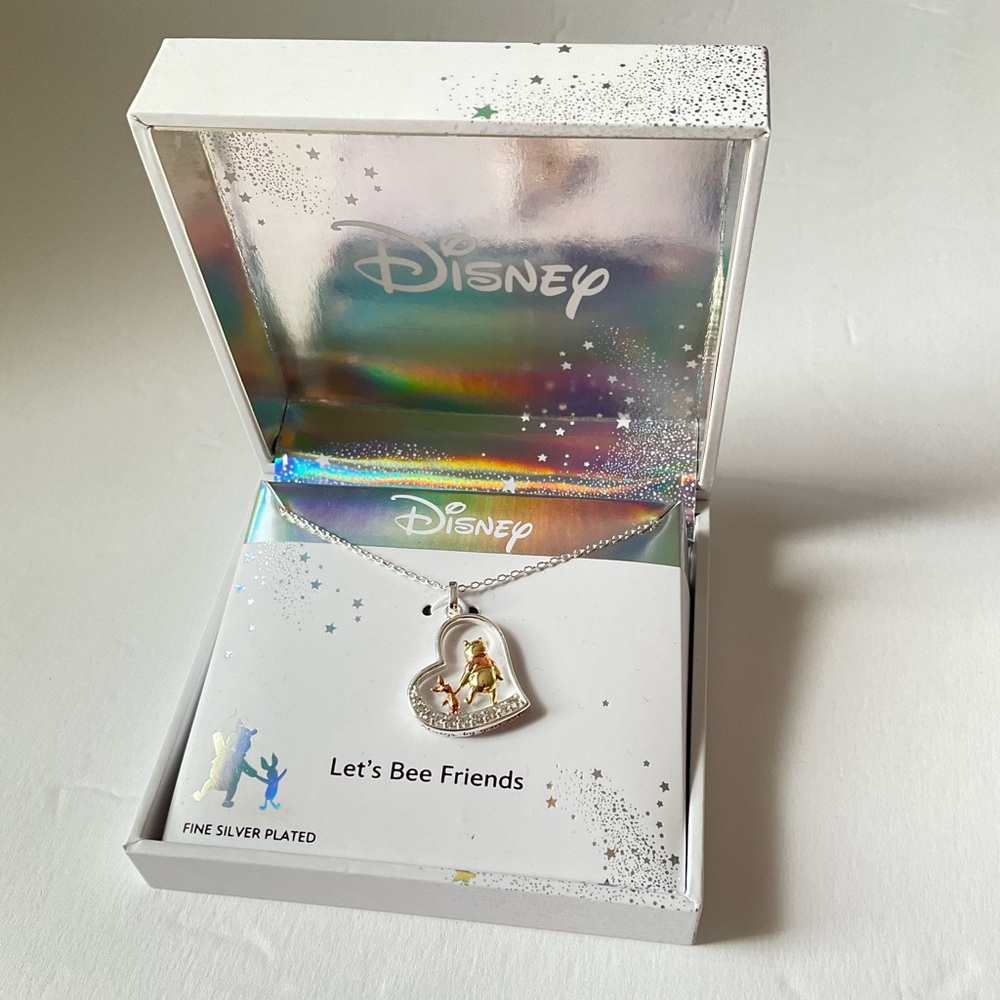 Disney Classics Jewelry | Winnie the Pooh & Piglet | Heart Pendant Necklace - Picture 5 of 9